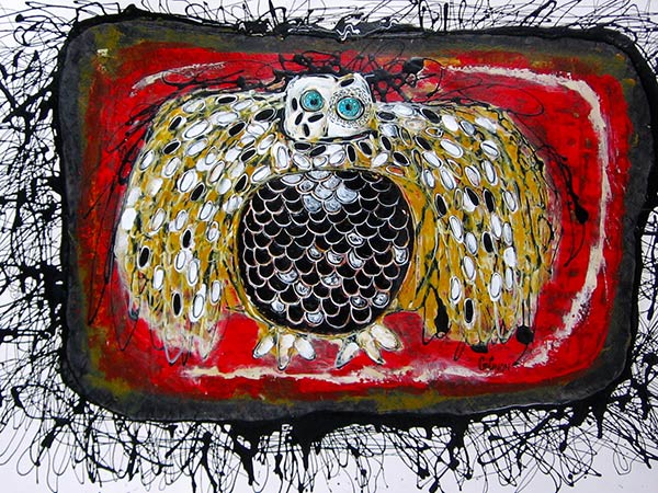 Hibou pris au piège