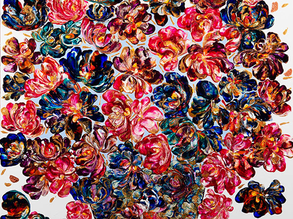 Bouquet aux fleurs lumineuses