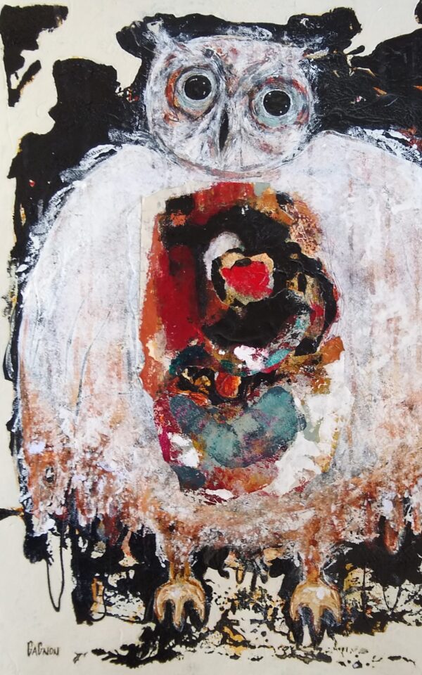 Hibou sur papier no.4